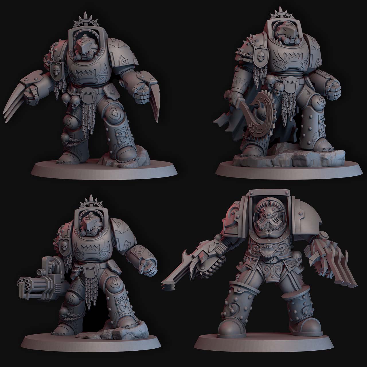 Galactic Shark Apex Squad (4 Models)