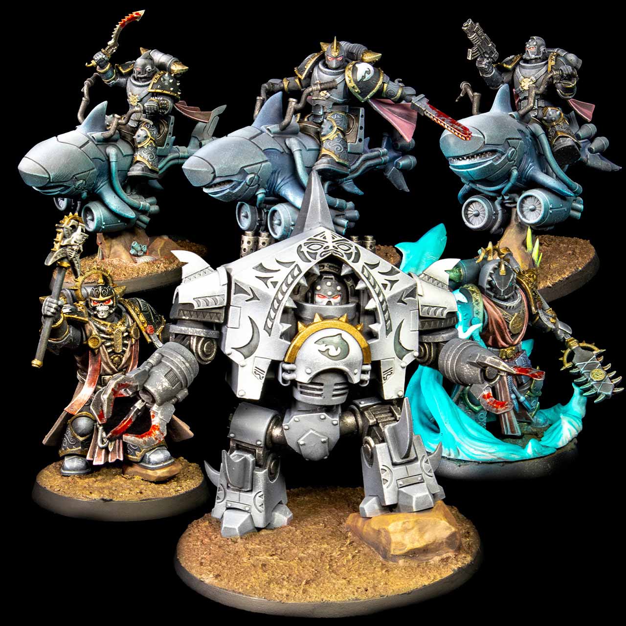 Galactic Shark Strike Force (6 Models)