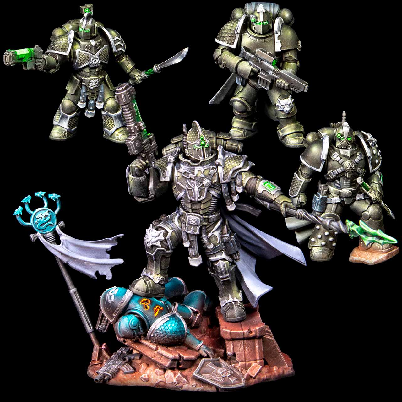 The Omega and The Hydra Guard Bundle (4 Models - Tabletop Scale)