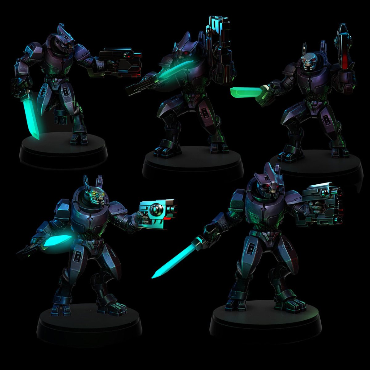 Ka'Yon Minor Warriors (5 Models) - Major Mini's
