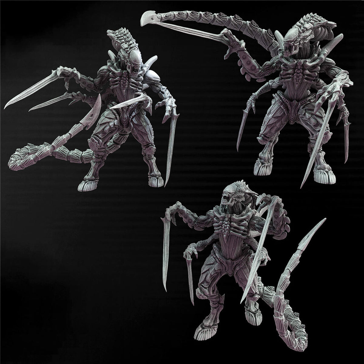 Xenonid Warriors - 3 Models